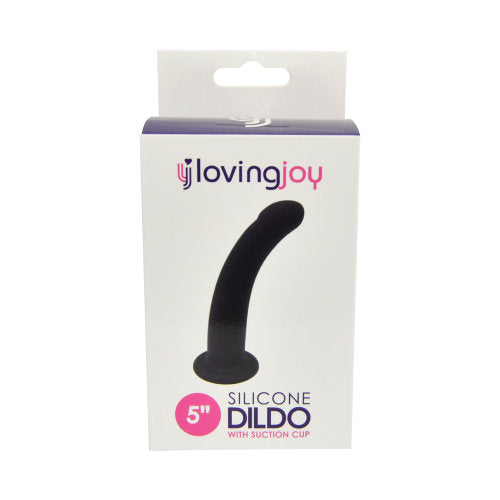 gebogen 12,8 cm siliconen dildo met zuignap