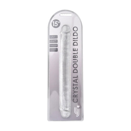 dubbel-eindedildo transparant ( 2 maten )