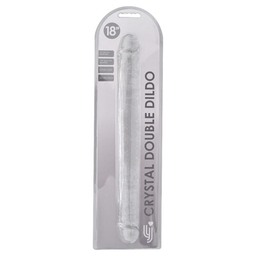 dubbel-eindedildo transparant ( 2 maten )