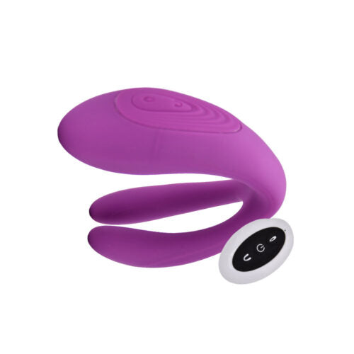 Duet-vibrator met afstandsbediening voor koppels