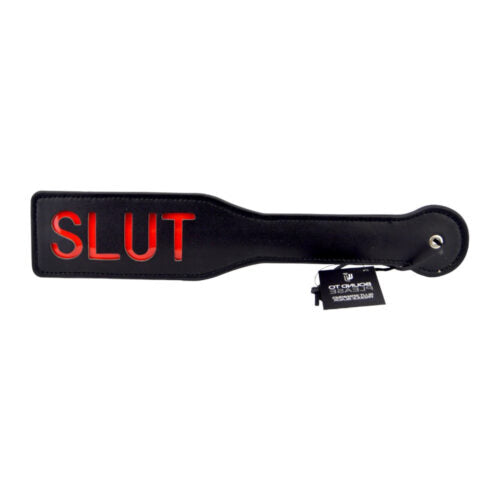 Peddel Spanking Paddle SLUT (zwart)