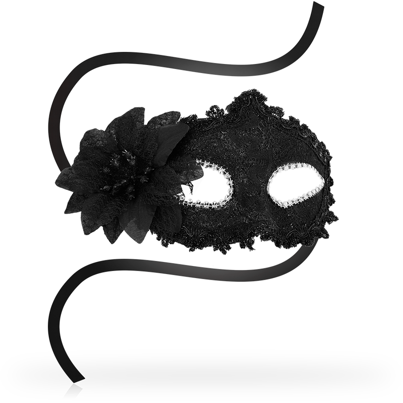 OHMAMA - MASKS VENETIAANS OOGMASKER ZIJBLOEM - ZWART