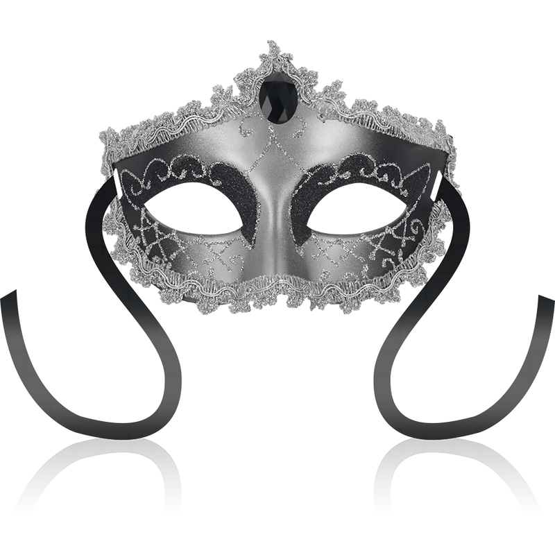 OHMAMA - MASKS ZWART DIAMANT OOGMASKER GRIJS