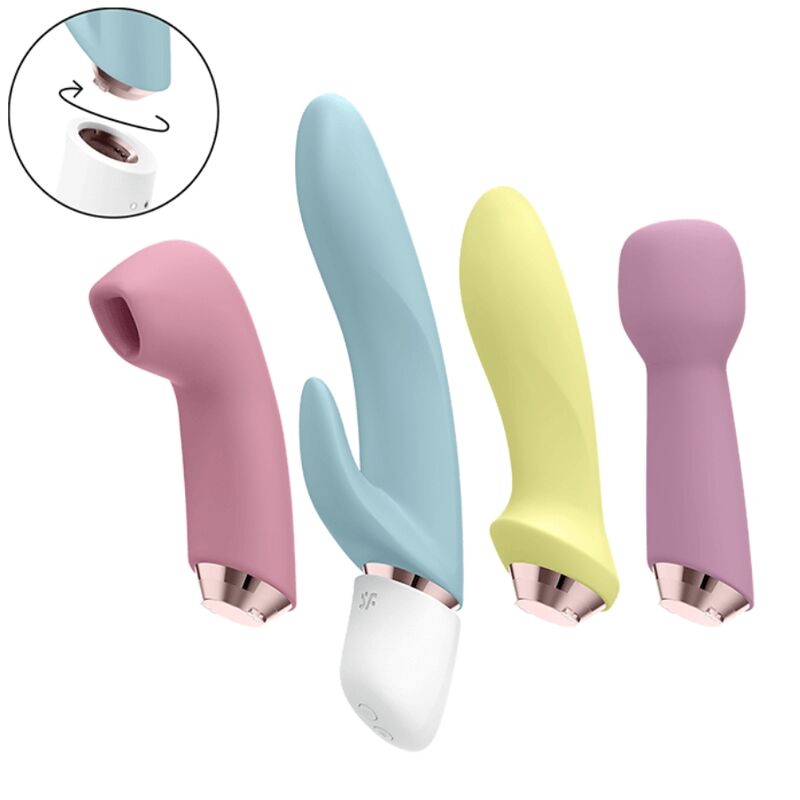 SATISFYER - PRACHTIGE VIER SET VIBRATOR & SUCKER
