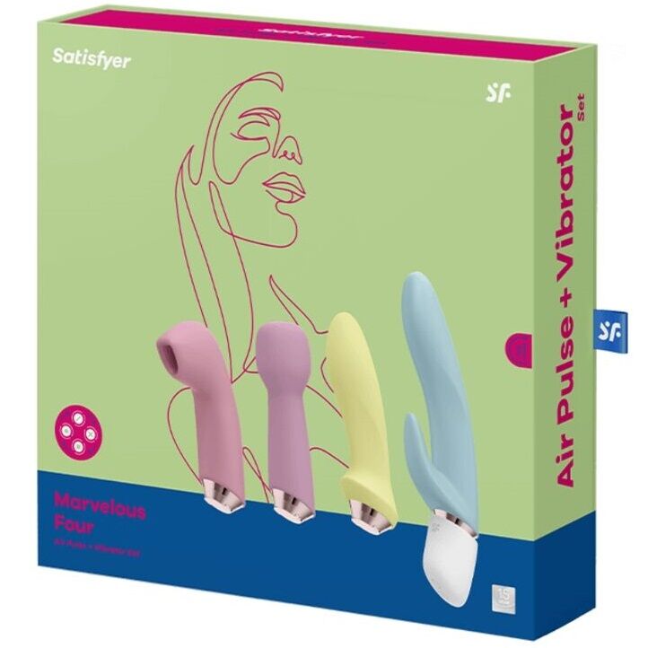 SATISFYER - PRACHTIGE VIER SET VIBRATOR & SUCKER