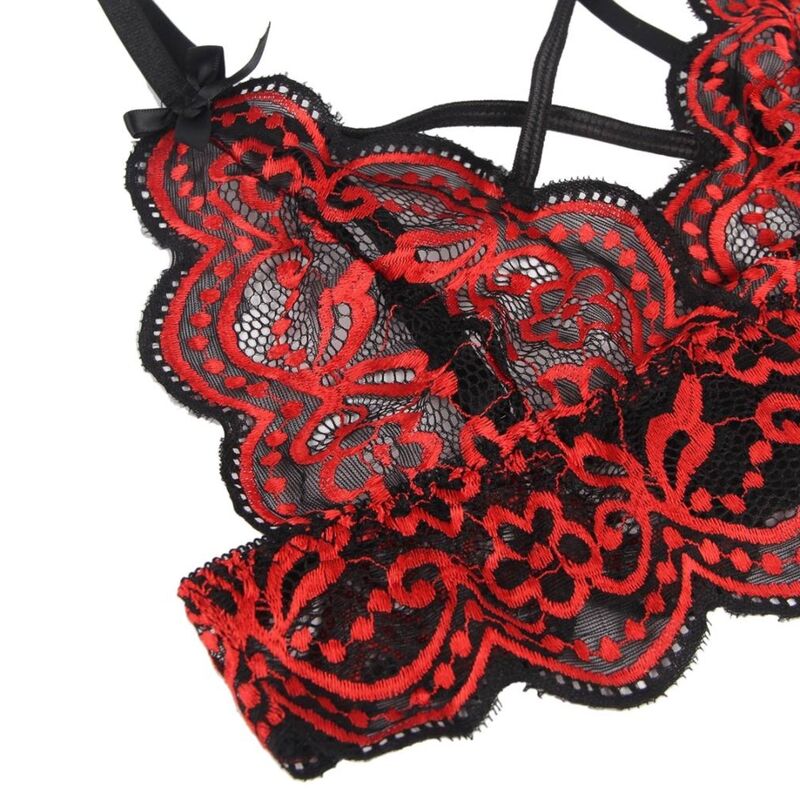 SUBBLIME - SET TWEE STUKS SET KANTEN TOP EN SLIPJE L/XL