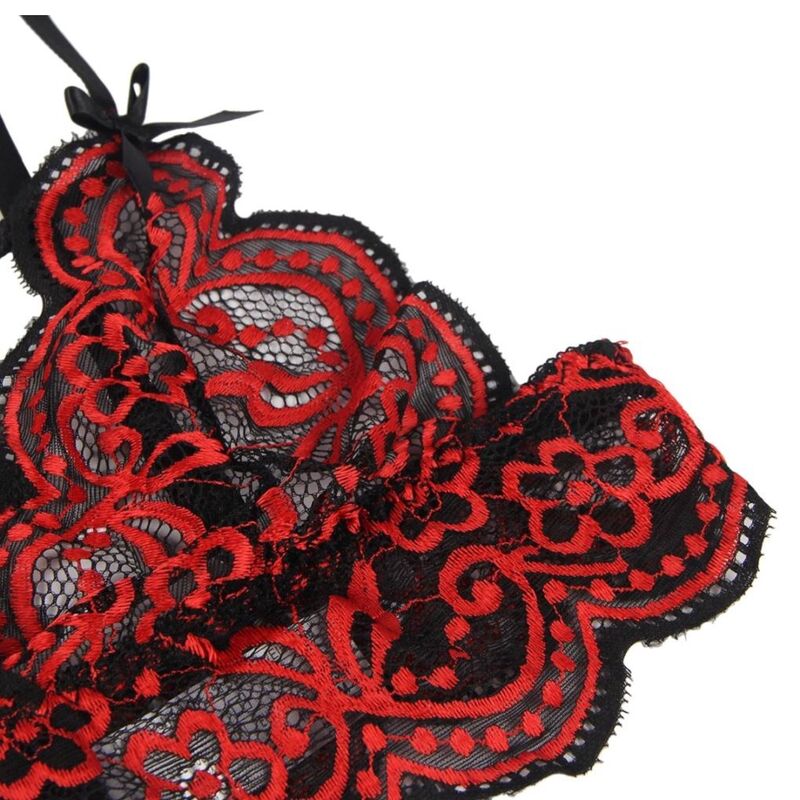 SUBBLIME - SET TWEE STUKS SET KANTEN TOP EN SLIPJE L/XL