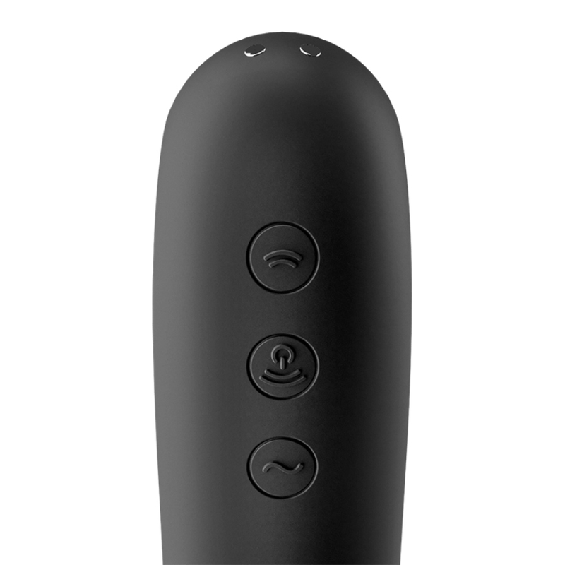 SATISFYER - DUAL KISS CLITORIS-STIMULATOR ZWART