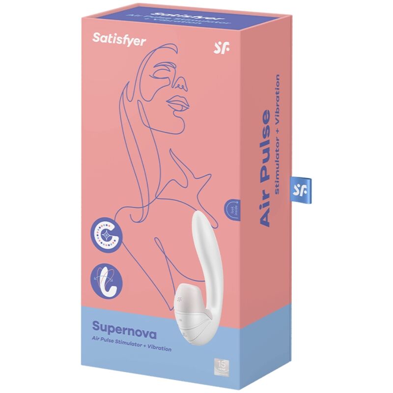 SATISFYER - SUPERNOVA WITTE STIMULATOR EN VIBRATOR
