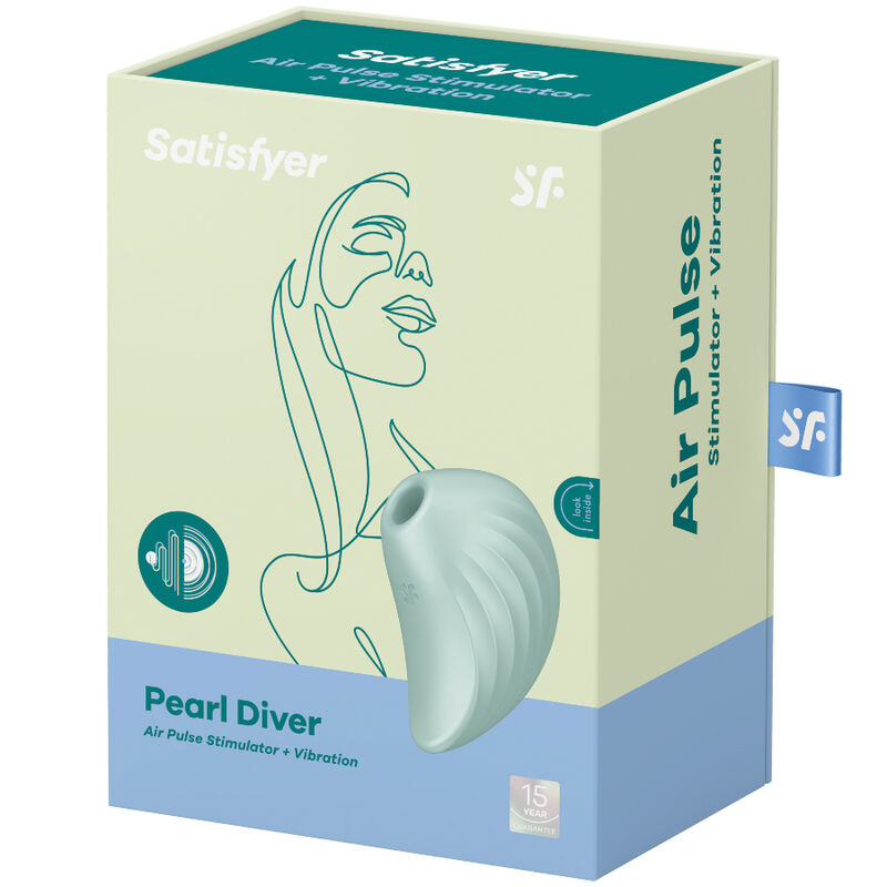 SATISFYER - PEARL DIVER GROEN STIMULATOR EN VIBRATOR