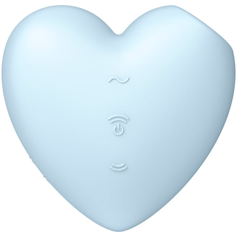 SATISFYER -CUTIE HART BLAUWE STIMULATOR EN VIBRATOR