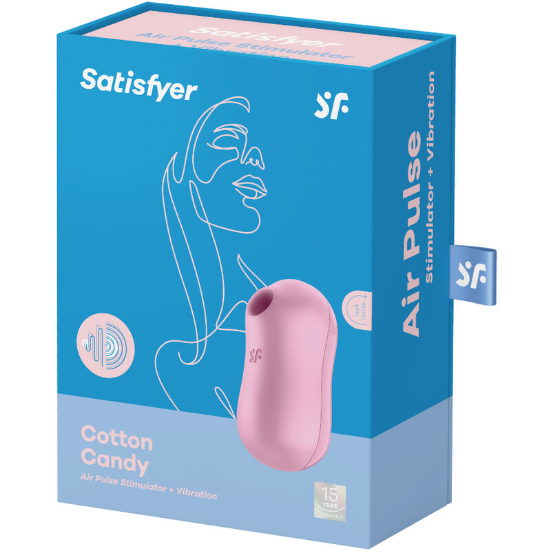 SATISFYER - suikerspin lila STIMULATOR EN VIBRATOR