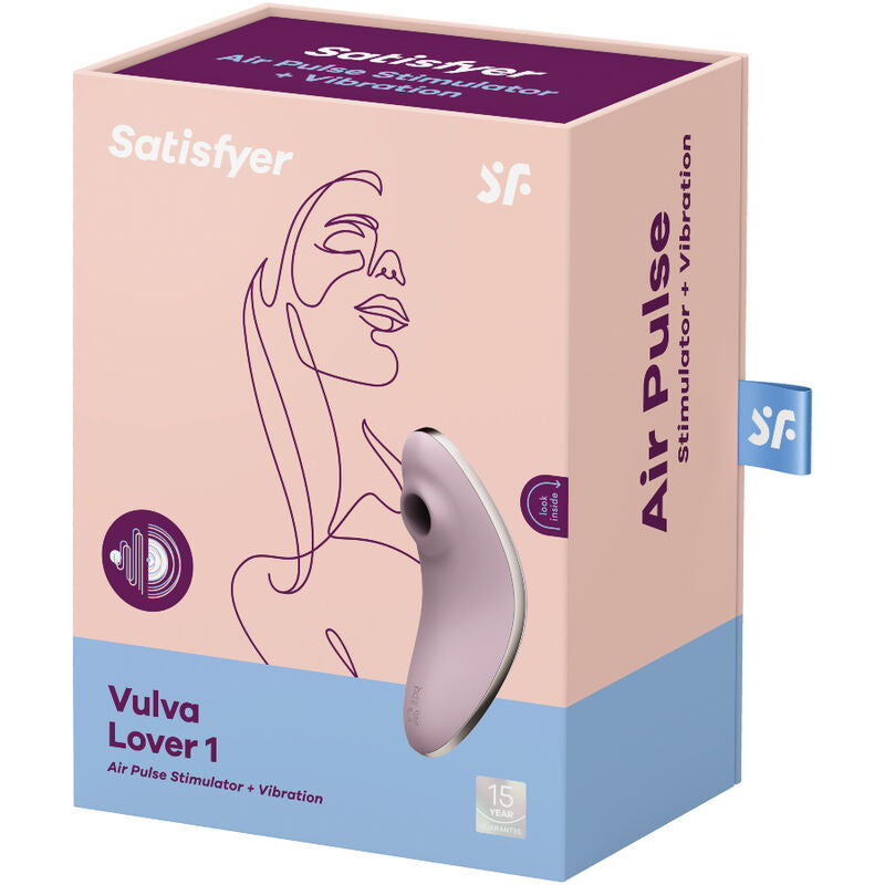 SATISFYER - VULVA LOVER 1 VIOLETTE STIMULATOR EN VIBRATOR