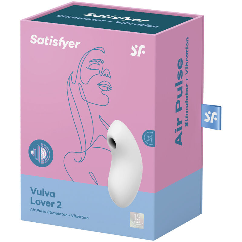 SATISFYER - VULVA LOVER 2 WITTE STIMULATOR EN VIBRATOR