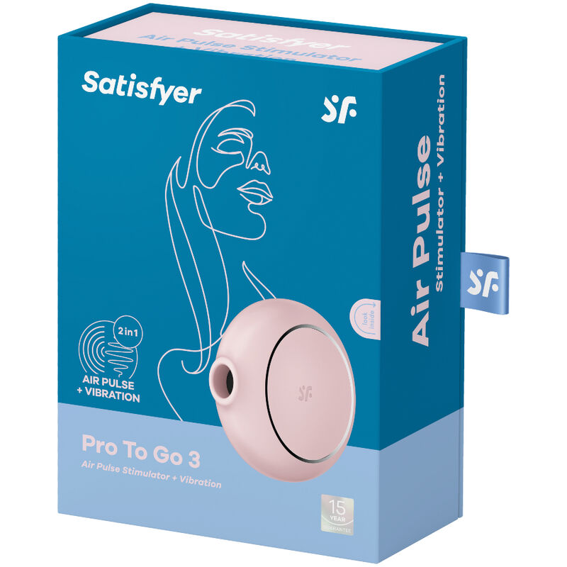 SATISFYER - PRO TO GO 3 ROZE DUBBELE STIMULATOR EN VIBRATOR