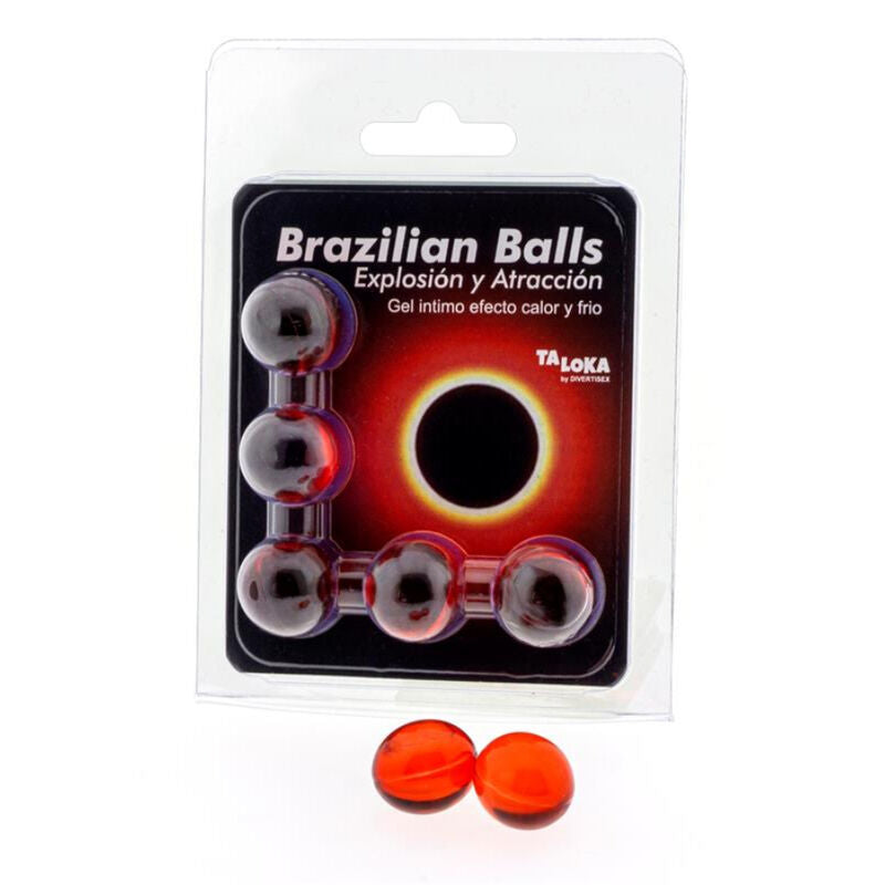 Brazilian Balls Exciting Gel – Hot & Cold Effect – 5 stuks