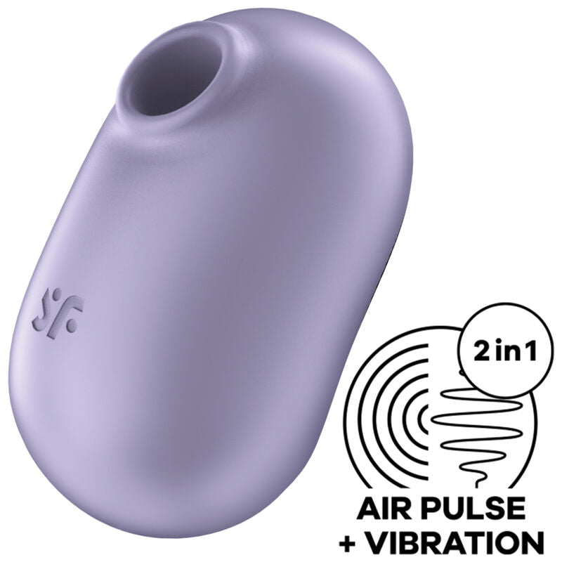 SATISFYER - PRO TO GO 2 DUBBELE VIOLETTE STIMULATOR EN VIBRATOR