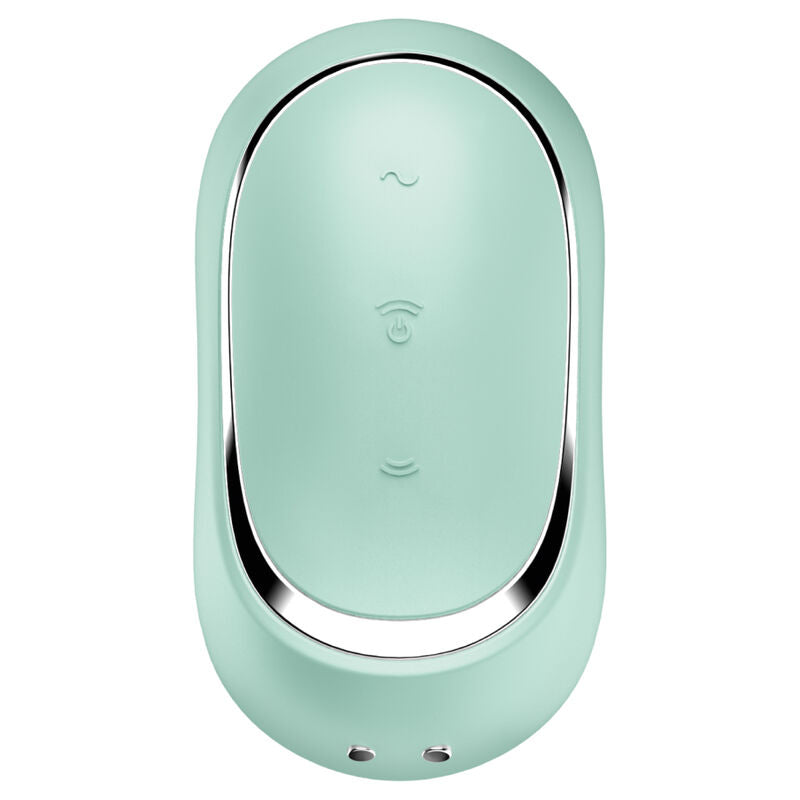 SATISFYER - PRO TO GO 2 GROENE DUBBELE STIMULATOR EN VIBRATOR
