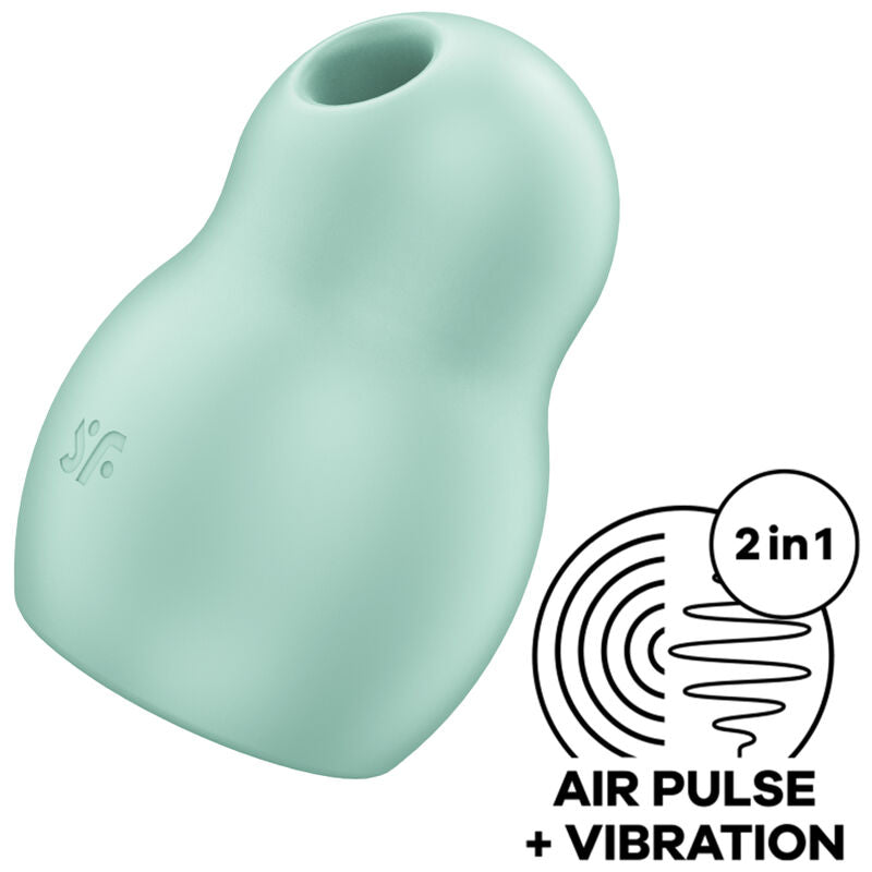 SATISFYER - PRO TO GO 1 GROENE DUBBELE STIMULATOR EN VIBRATOR