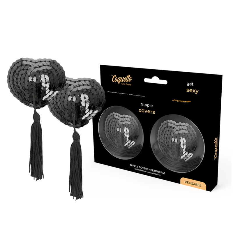 COQUETTE CHIC DESIRE - TEPELBEKLEDING ZWART