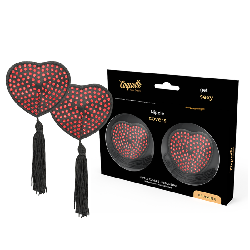 COQUETTE CHIC DESIRE - TEPELBESCHERMERS HART ZWART / ROOD