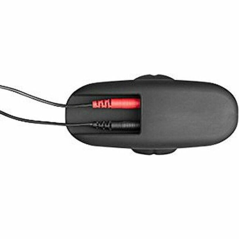 ELECTRASTIM - SILICONEN ZWART ROCKER BUTTPLUG GROOT