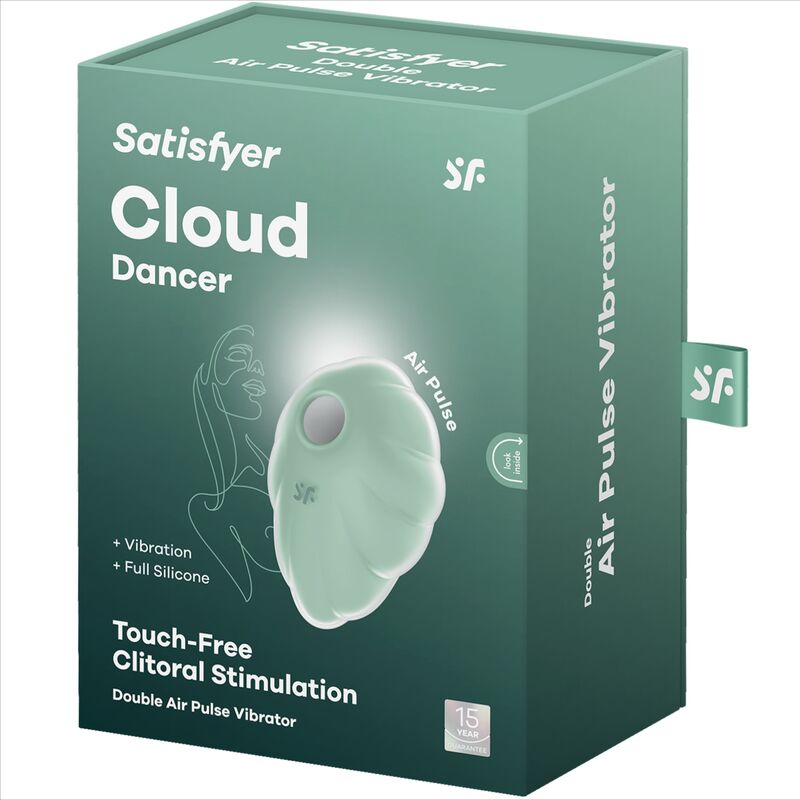 SATISFYER - CLOUD DANCER GROENE LUCHTPULSE VIBRATOR