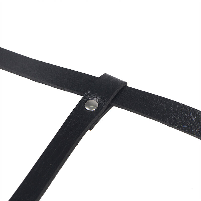 SUBBLIME - ZWART LEREN BODYHARNAS ONE SIZE