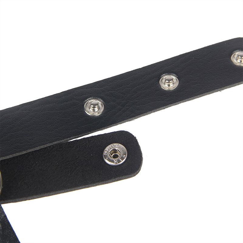 SUBBLIME - ZWART LEDEREN BORSTHARNAS ONE SIZE