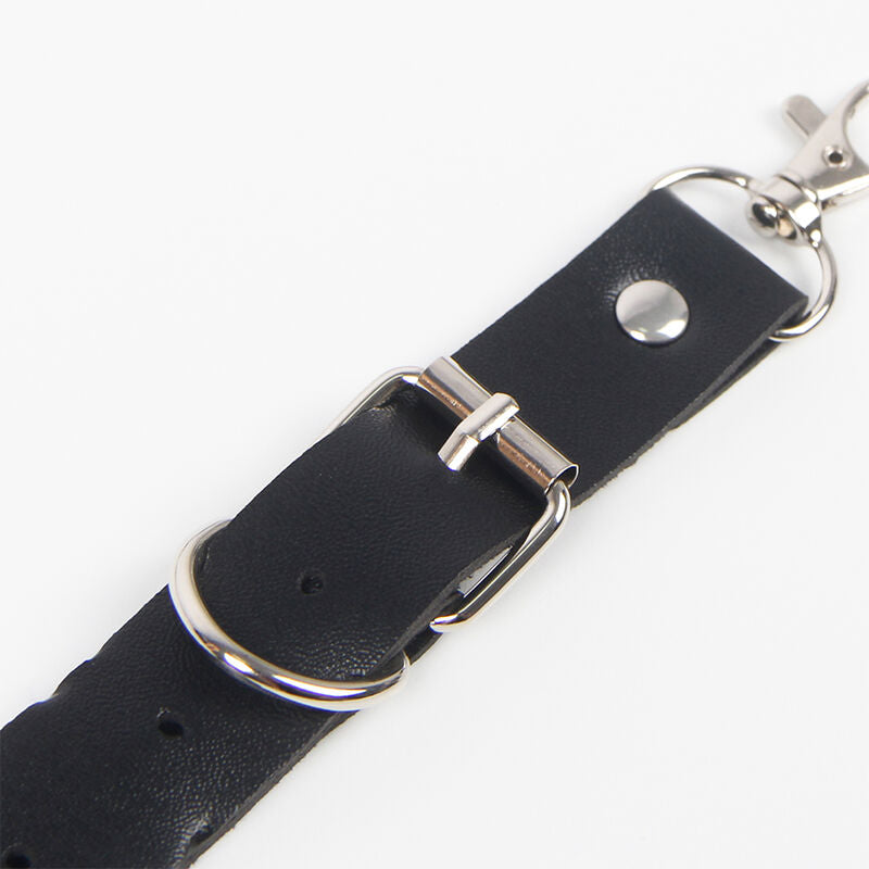 SUBBLIME - HARNASRIEM EN KORRELBAND MET RINGEN EN KETTINGDETAIL ONE SIZE