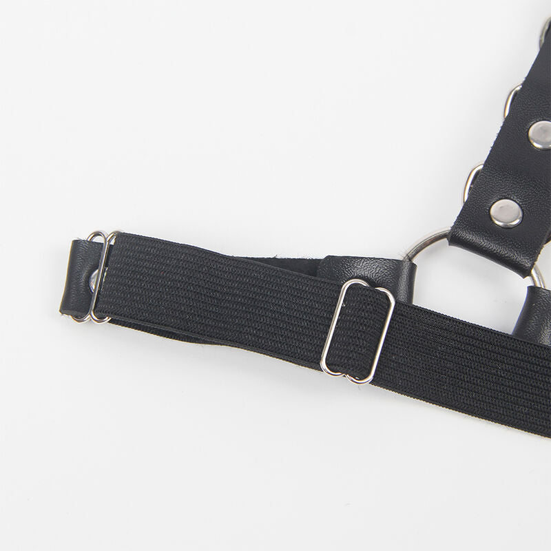 SUBBLIME - HARNASRIEM EN KORRELBAND MET RINGEN EN KETTINGDETAIL ONE SIZE
