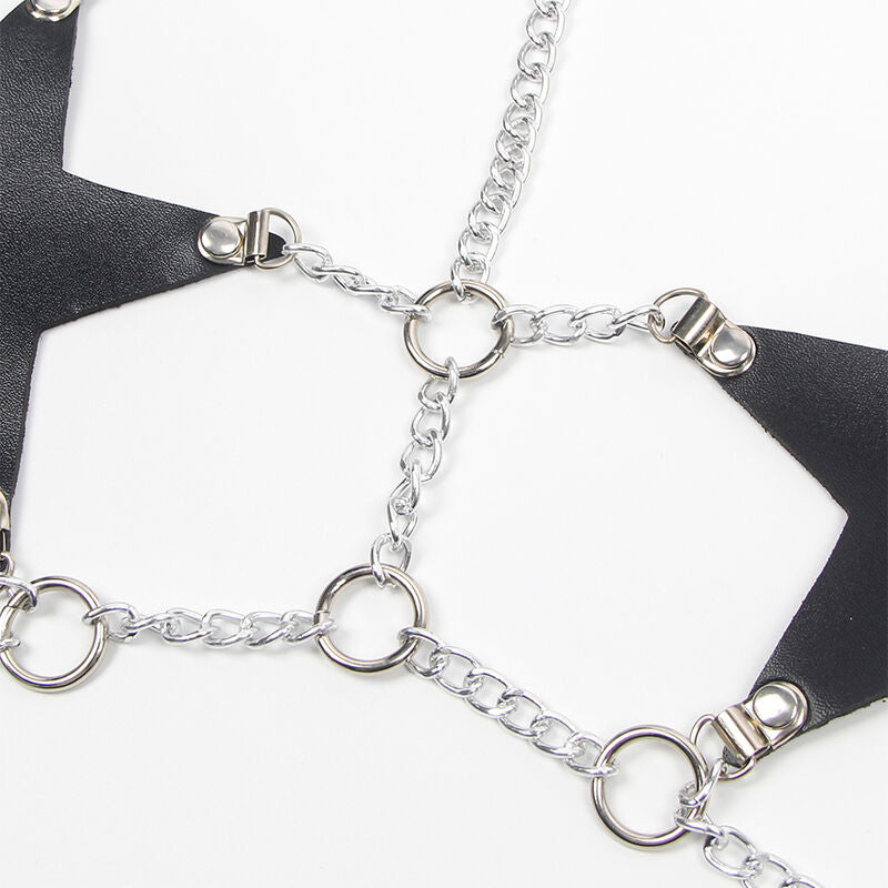 SUBBLIME - STAR VOLLEDIG HARNAS MET KETTINGDETAIL ONE SIZE