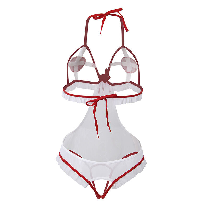 SUBBLIME - SEXY CROTCHLESS VERPLEEGKOSTUUM L/XL
