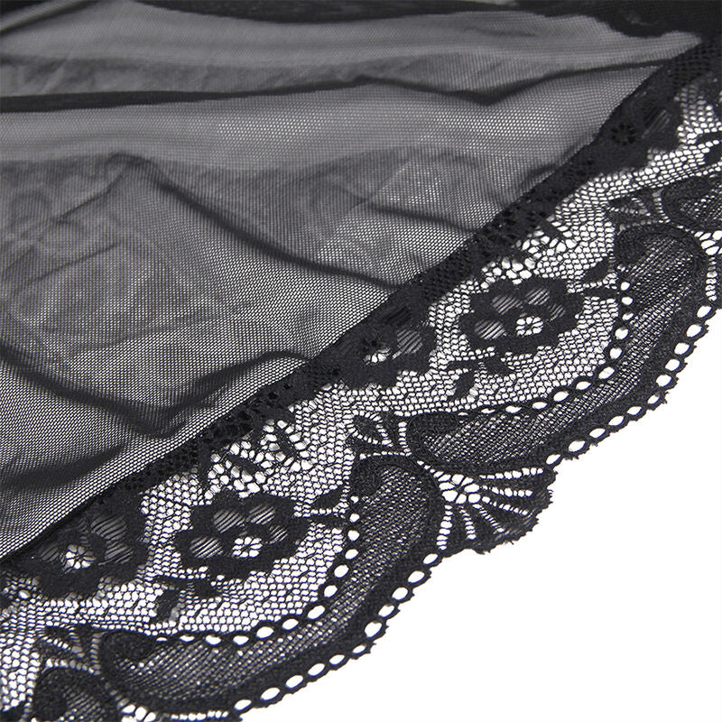 SUBBLIME - TRANSPARANTE STOFFEN JAS MET ZWART KANTEN DETAIL S/M
