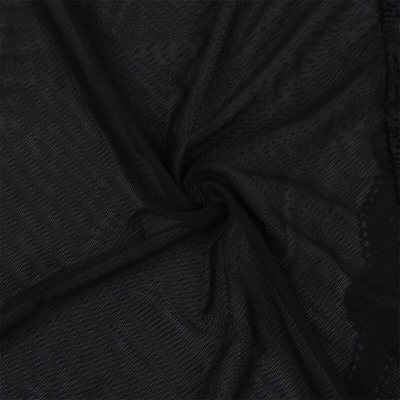 SUBBLIME - TRANSPARANTE STOFFEN JAS MET ZWART KANTEN DETAIL L/XL