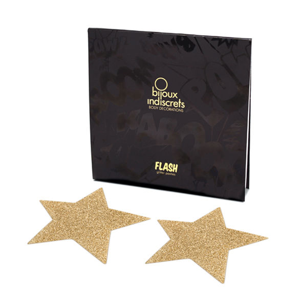 BIJOUX - INDISCRETS FLASH GOUDEN STER TEPELTEKLEDING