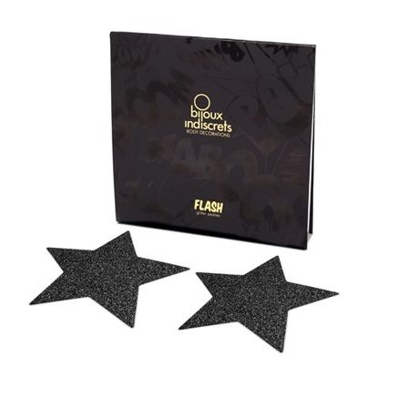 BIJOUX - INDISCRETS FLASH ZWARTE STER TEPELKAPJES