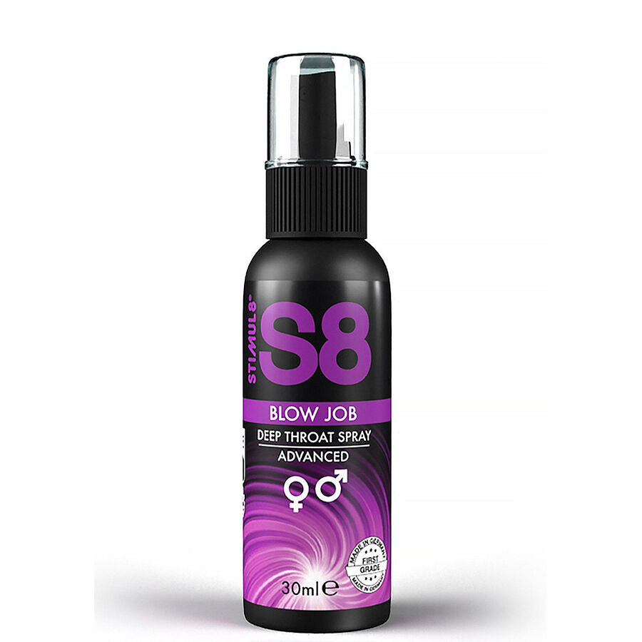 s8 deep throat spray – verzorgende verfrissende keelspray met mint