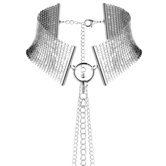 BIJOUX - DÉSIR MÉTALLIQUE ZILVEREN METALLIC KETTING