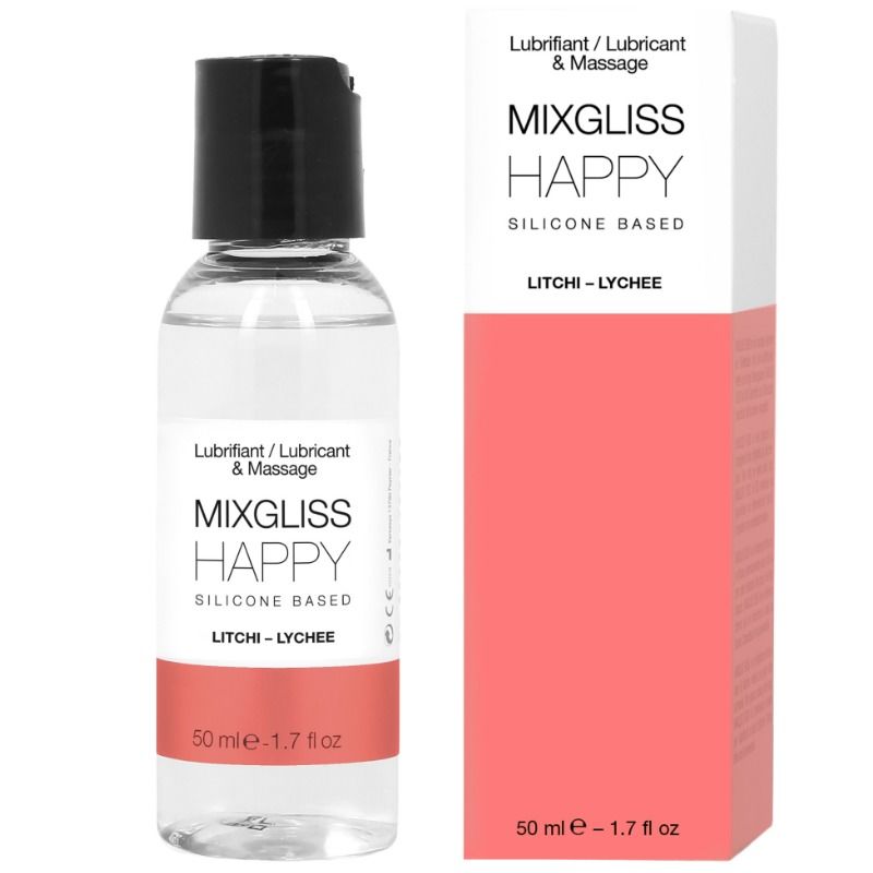 Mixgliss Happy Silicone Lubricant Litchi 50 ml – Langdurige Siliconengel