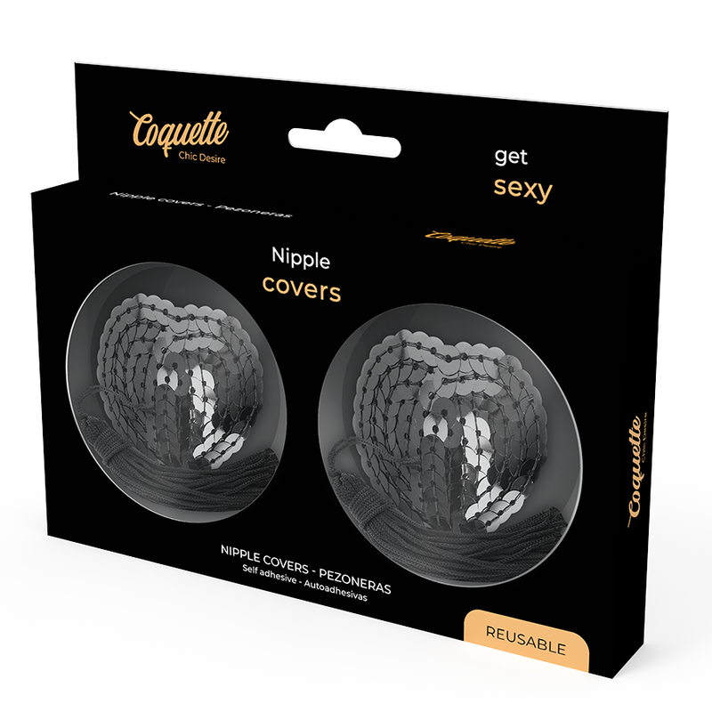 COQUETTE CHIC DESIRE - TEPELBEKLEDING ZWART