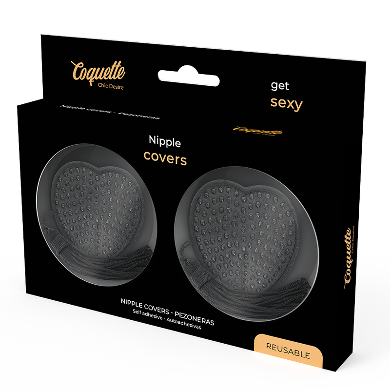 COQUETTE CHIC DESIRE - TEPELBEKLEDING ZWART