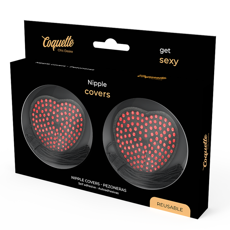 COQUETTE CHIC DESIRE - TEPELBESCHERMERS HART ZWART / ROOD