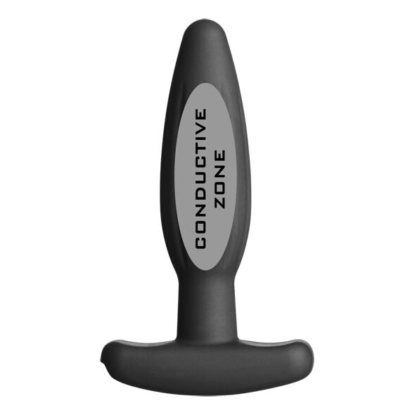 ELECTRASTIM - SILICONEN ZWARTE ROCKER BUTTPLUG KLEIN