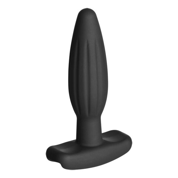 ELECTRASTIM - SILICONEN ZWARTE ROCKER BUTTPLUG KLEIN