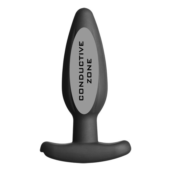 ELECTRASTIM - SILICONEN ZWARTE ROCKER BUTTPLUG MEDIUM