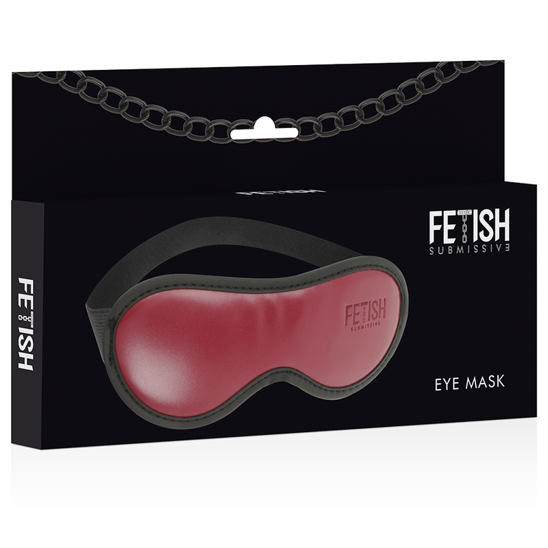 FETISH SUBMISSIVE DARK ROOM - MASKER VEGAN LEER MET NEOPREEN VOERING