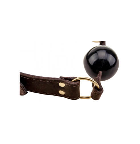 Balknevel Nubuck Leather Solid Ball Gag