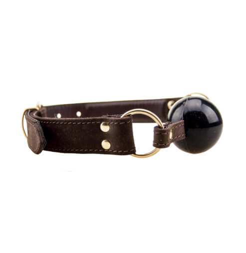 Balknevel Nubuck Leather Solid Ball Gag