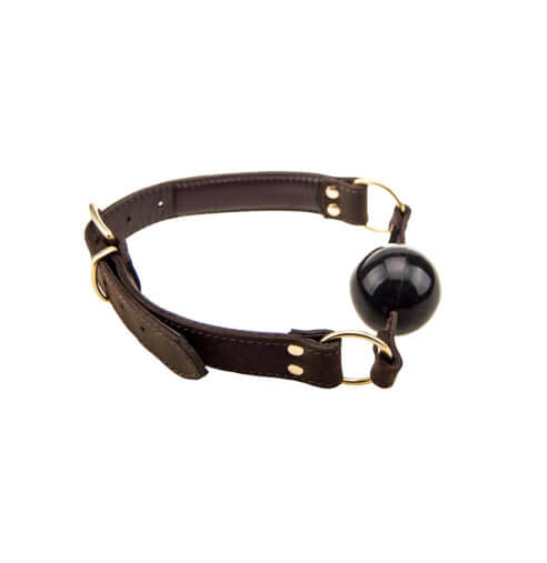 Balknevel Nubuck Leather Solid Ball Gag